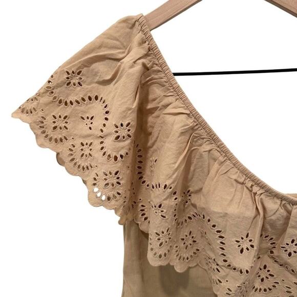 Old Navy One Shoulder top Khaki M - Picture 5 of 6